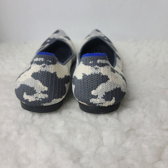 Rothy’s The Point Ash Womens Flat Ballet Size 7 Camo Gray Shoes Retired - Picture 7 of 10